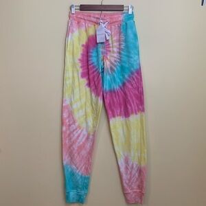 Dreamsicle | NWT Magenta Mint Colorful Tie-Dye Jogger Loungewear Sweatpants M